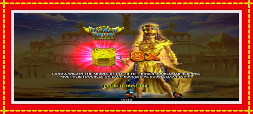 Slot machine Hidden Egypt DoubleMax with access to free game online, picture 1