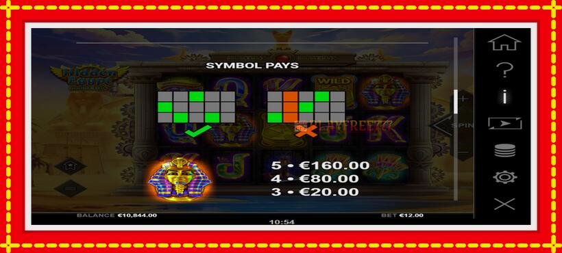 Slot machine Hidden Egypt DoubleMax with access to free game online, picture 6