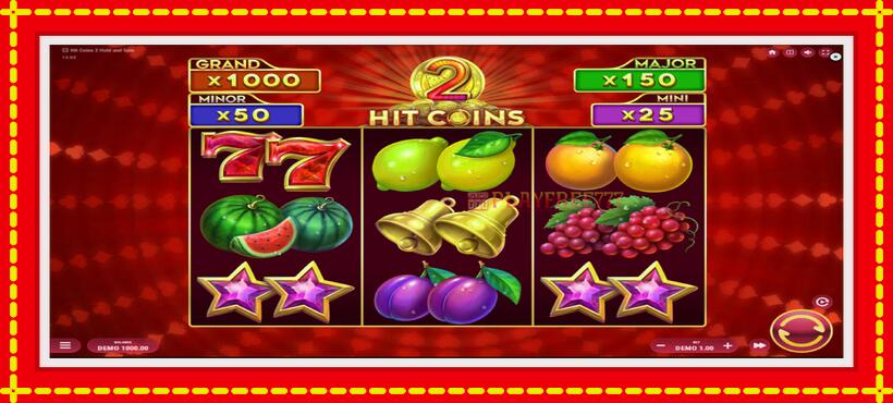 Slot machine Hit Coins 2 Hold and Spin with access to free game online, picture 2