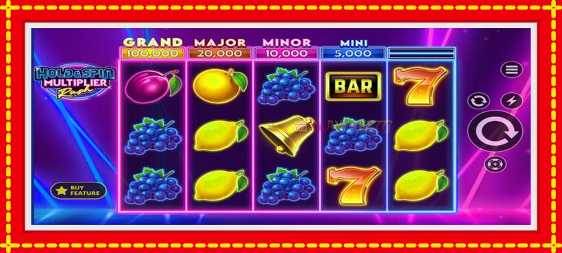 Slot machine Hold & Spin Multiplier Rush with access to free game online, picture 1