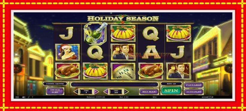 Slot machine Holiday Season with access to free game online, picture 1