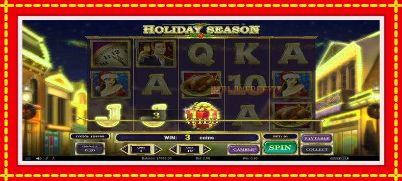 Slot machine Holiday Season with access to free game online, picture 2