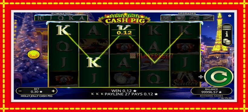 Slot machine Holly Jolly Cash Pig with access to free game online, picture 4