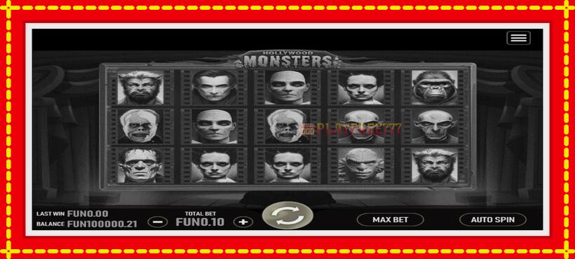 Slot machine Hollywood Monsters with access to free game online, picture 1