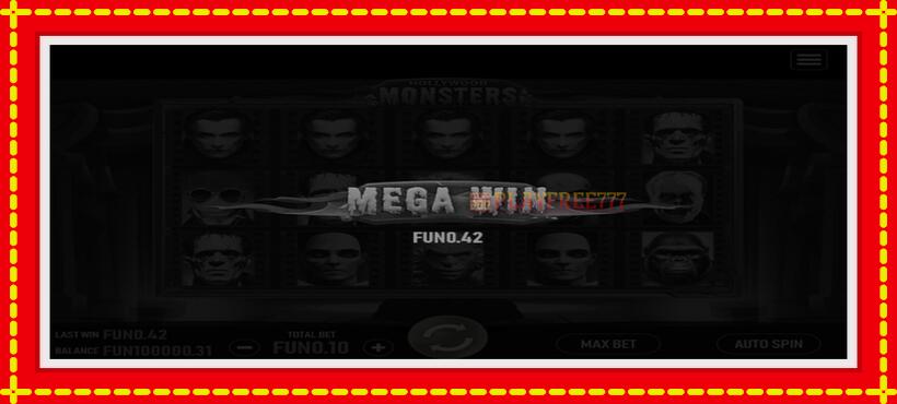 Slot machine Hollywood Monsters with access to free game online, picture 2