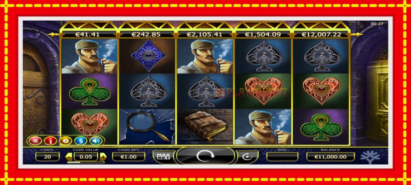 Slot machine Holmes and the Stolen Stones with access to free game online, picture 2