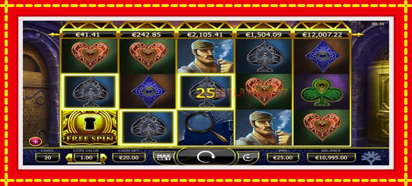 Slot machine Holmes and the Stolen Stones with access to free game online, picture 4