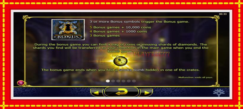 Slot machine Holmes and the Stolen Stones with access to free game online, picture 5