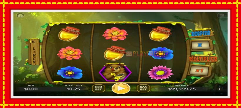 Slot machine Honey Money with access to free game online, picture 1