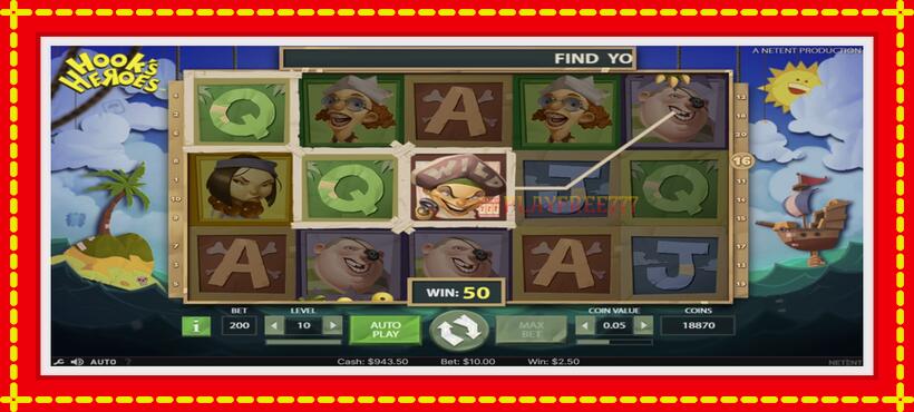 Slot machine Hook’s Heroes with access to free game online, picture 3