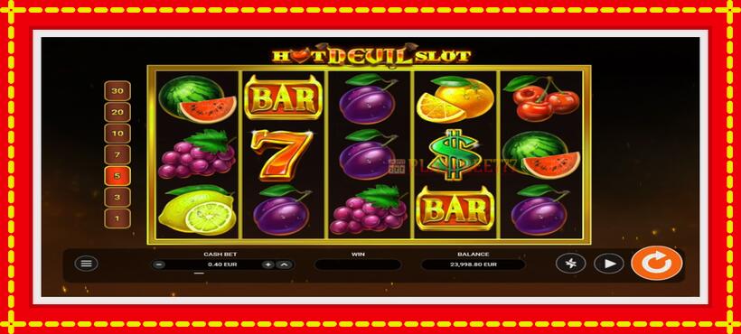 Slot machine Hot Devil Slot with access to free game online, picture 2