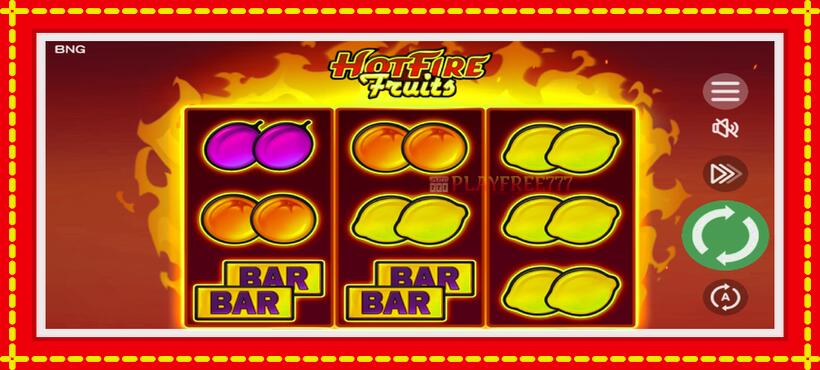 Slot machine Hot Fire Fruits with access to free game online, picture 2