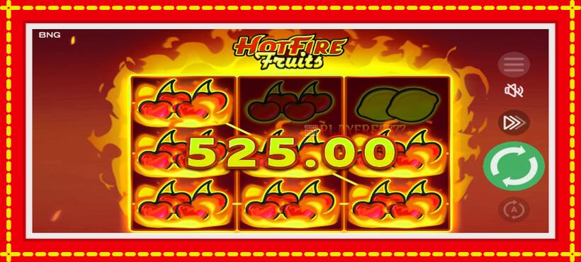 Slot machine Hot Fire Fruits with access to free game online, picture 3