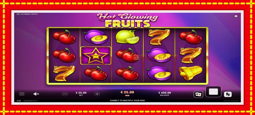 Slot machine Hot Glowing Fruits with access to free game online, picture 3