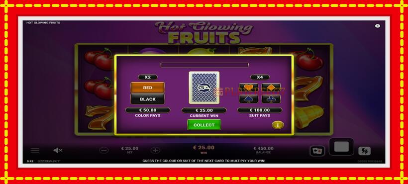 Slot machine Hot Glowing Fruits with access to free game online, picture 4