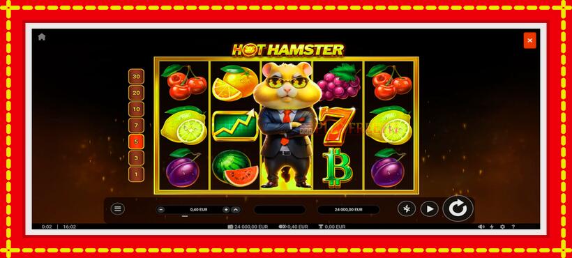 Slot machine Hot Hamster with access to free game online, picture 1