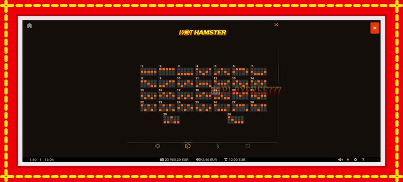 Slot machine Hot Hamster with access to free game online, picture 6