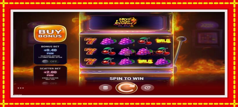 Slot machine Hot Lucky Sevens Claw with access to free game online, picture 1