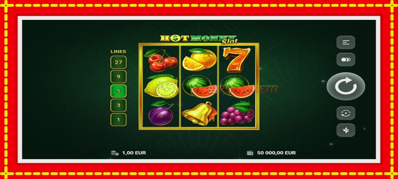 Slot machine Hot Money Slot with access to free game online, picture 2