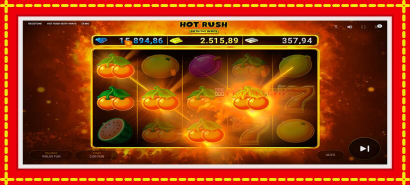 Slot machine Hot Rush Both Ways with access to free game online, picture 2