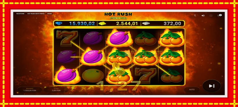 Slot machine Hot Rush Both Ways with access to free game online, picture 3