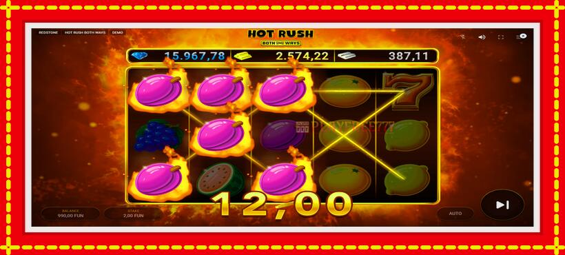 Slot machine Hot Rush Both Ways with access to free game online, picture 5