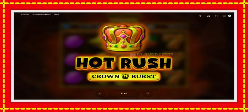 Slot machine Hot Rush Crown Burst with access to free game online, picture 1