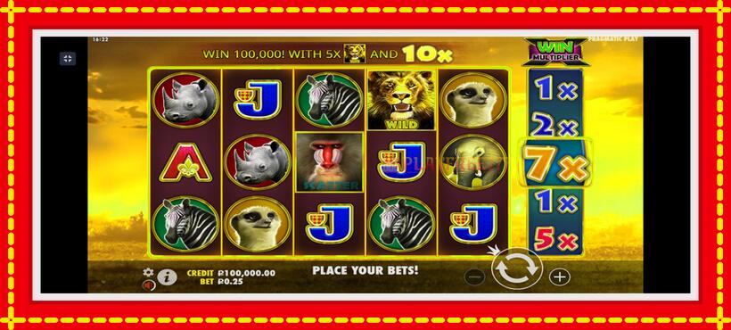 Slot machine Hot Safari with access to free game online, picture 2