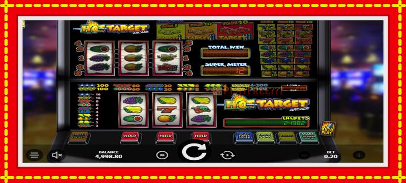 Slot machine Hot Target Arcade with access to free game online, picture 2