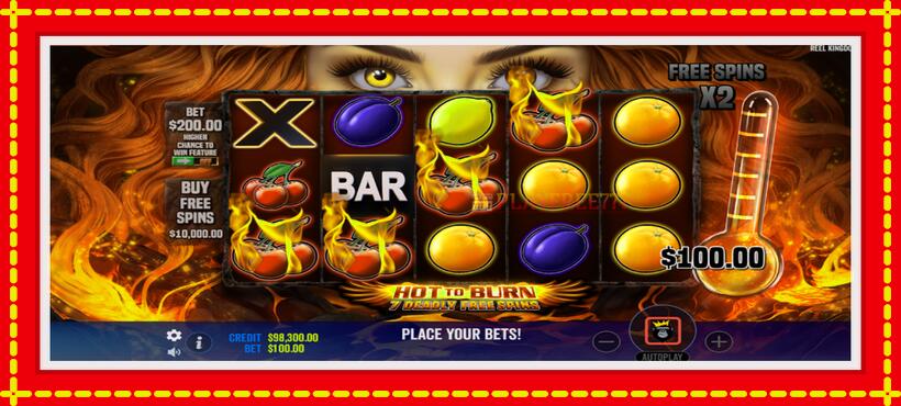 Slot machine Hot to Burn - 7 Deadly Free Spins with access to free game online, picture 4