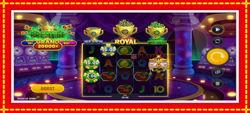 Slot machine House of Spins with access to free game online, picture 5