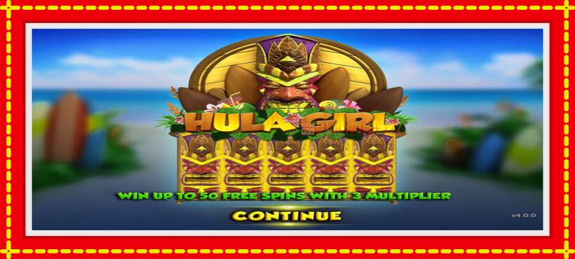 Slot machine Hula Girl with access to free game online, picture 1