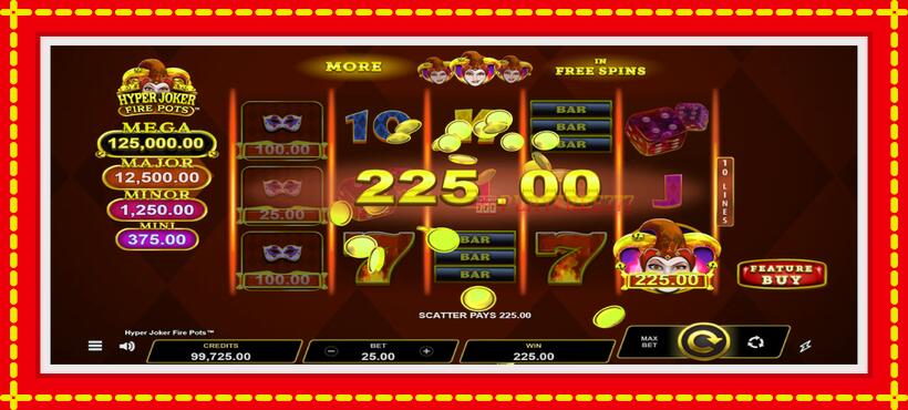 Slot machine Hyper Joker Fire Pots with access to free game online, picture 3