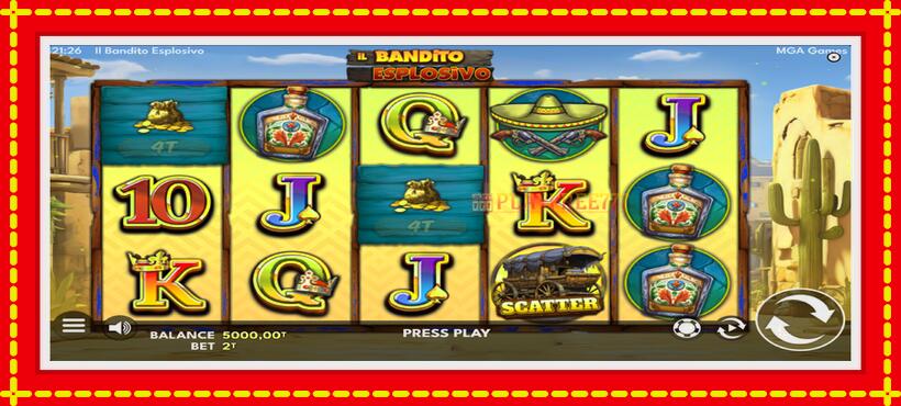 Slot machine Il Bandito Esplosivo with access to free game online, picture 2