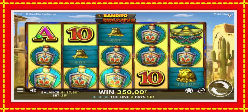 Slot machine Il Bandito Esplosivo with access to free game online, picture 4