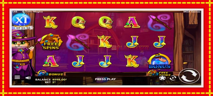 Slot machine Il Gatto Magico with access to free game online, picture 2