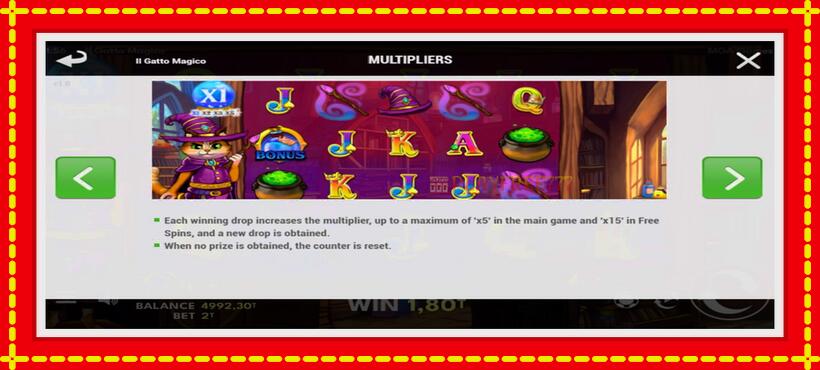 Slot machine Il Gatto Magico with access to free game online, picture 5