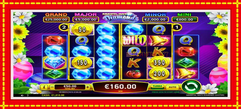 Slot machine Immortal Ways Diamonds Easter with access to free game online, picture 3