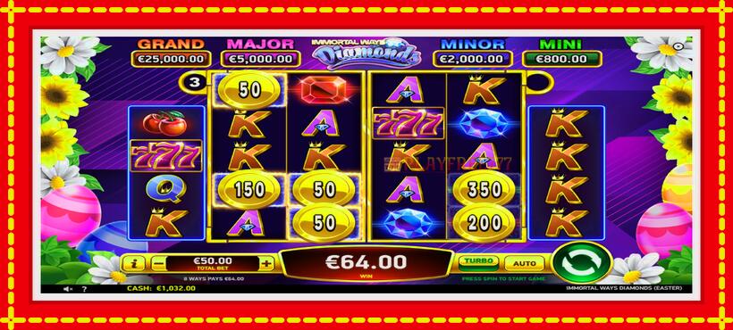 Slot machine Immortal Ways Diamonds Easter with access to free game online, picture 4