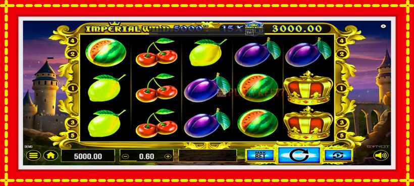 Slot machine Imperial Wild 5000 with access to free game online, picture 1