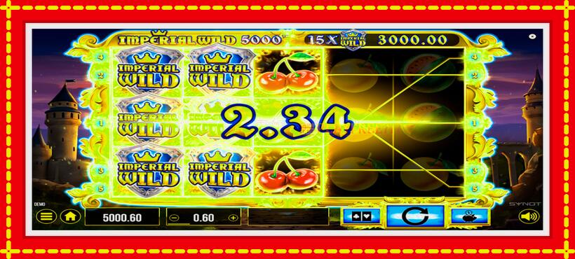 Slot machine Imperial Wild 5000 with access to free game online, picture 5