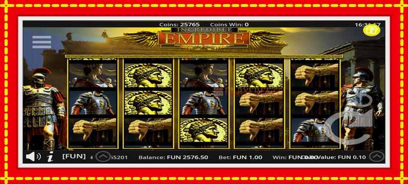 Slot machine Incredible Empire with access to free game online, picture 1