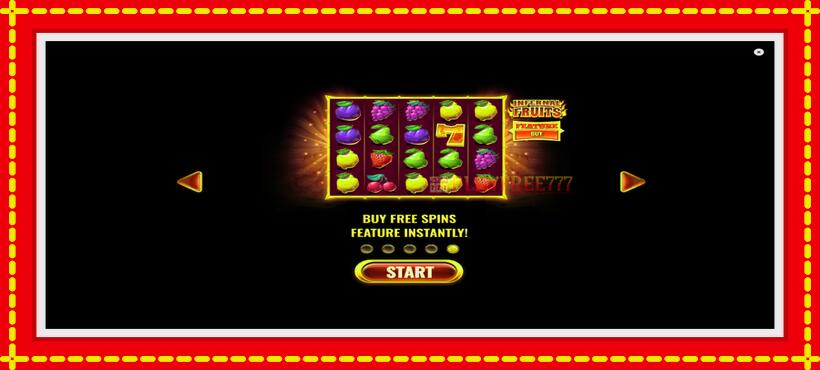 Slot machine Infernal Fruits with access to free game online, picture 1