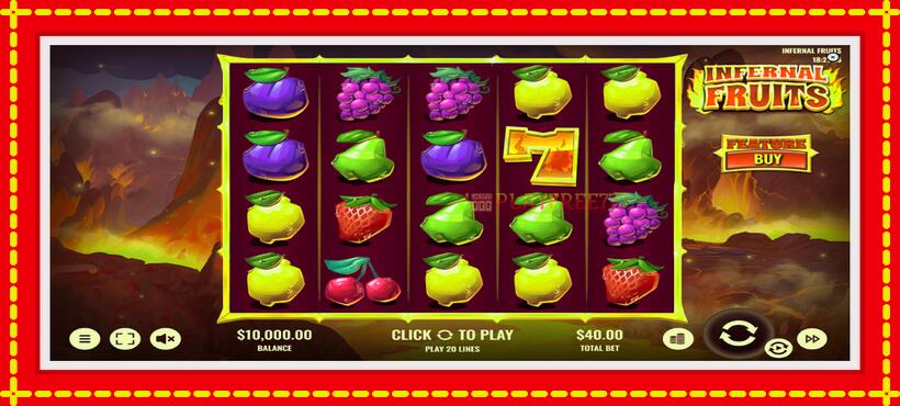 Slot machine Infernal Fruits with access to free game online, picture 2