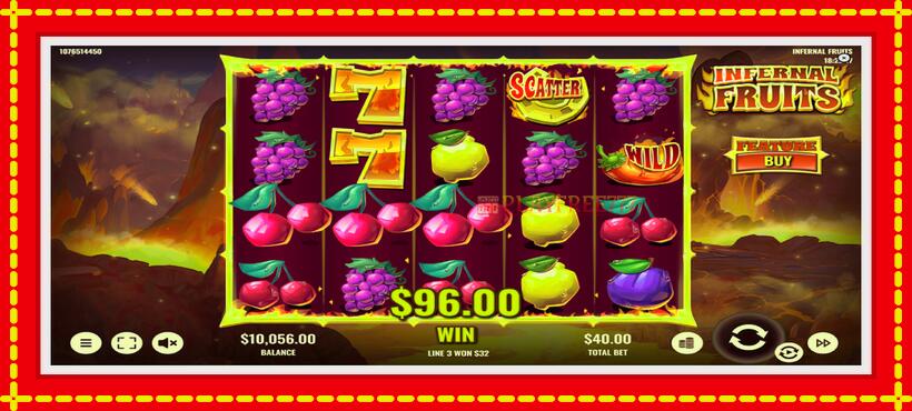 Slot machine Infernal Fruits with access to free game online, picture 3