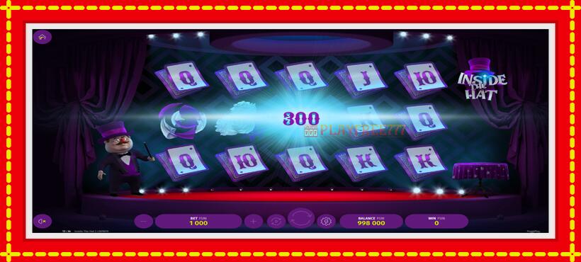 Slot machine Inside The Hat with access to free game online, picture 3