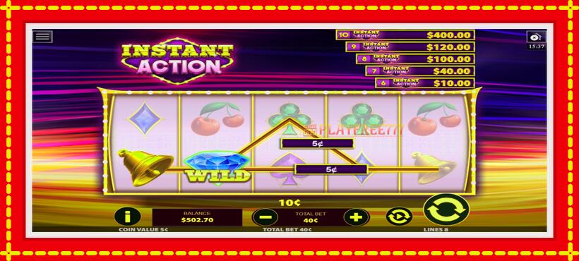 Slot machine Instant Action with access to free game online, picture 4