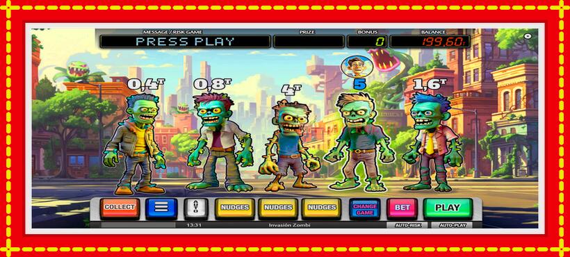 Slot machine Invasion Zombie with access to free game online, picture 2