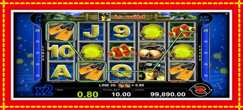 Slot machine Island Vacation with access to free game online, picture 4