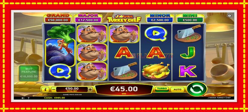 Slot machine J Mania Turkey Chef with access to free game online, picture 4